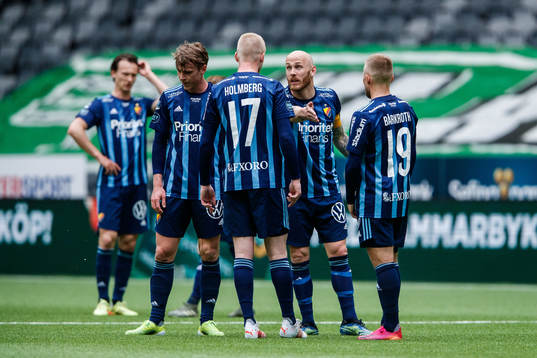 Djurgårdens Magnus Eriksson och Djurgårdens Kalle Holmberg