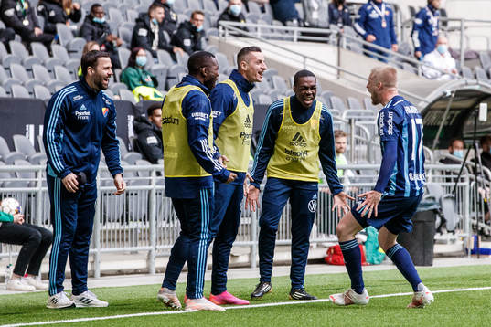 under fotbollsmatchen i Allsvenskan mellan Hammarby och