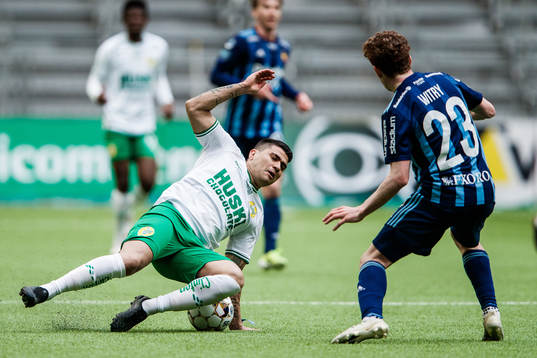 Hammarbys Paulinho och Djurgårdens Aslak Witry