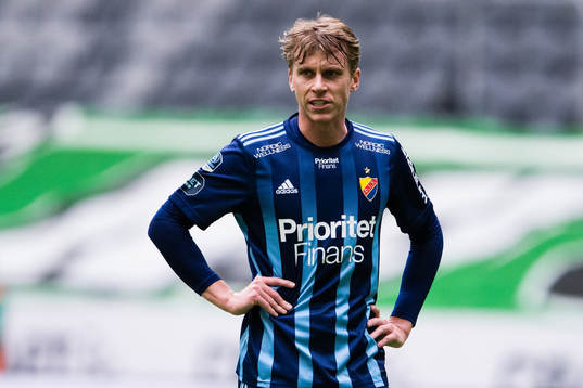 Djurgårdens Rasmus Schüller deppar