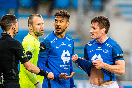 Kristoffer Haugen of Molde reacts