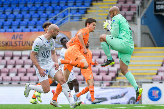AFC Eskilstunas målvakt Joshua Wicks