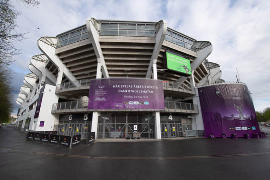 The arena Gamla Ullevi prior to the UEFA Women's Champions
