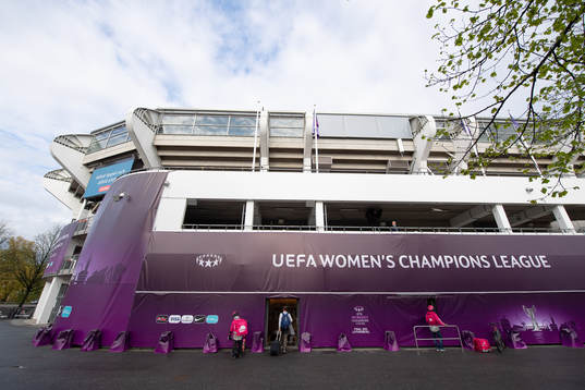 The arena Gamla Ullevi prior to the UEFA Women's Champions