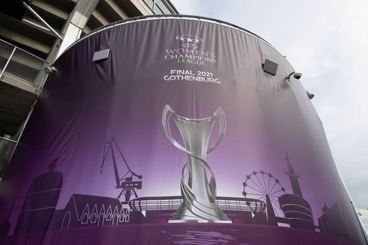 The arena Gamla Ullevi prior to the UEFA Women's Champions