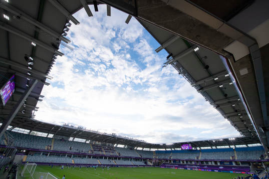 The arena Gamla Ullevi prior to the UEFA Women's Champions