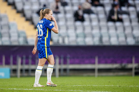Magdalena Eriksson of Chelsea looks dejected