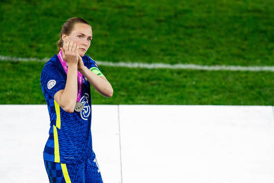 Magdalena Eriksson of Chelsea looks dejected