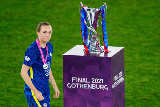 Magdalena Eriksson looks dejected