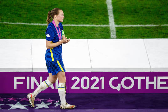 Magdalena Eriksson looks dejected