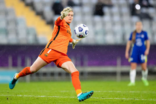 Goalkeeper Sandra Panos of Barcelona