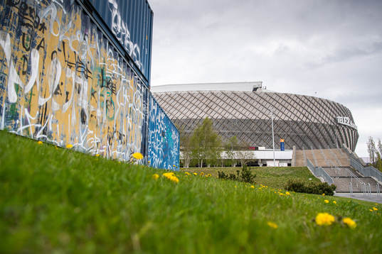 Exteriör vy över Tele2 Arena