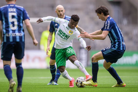 Hammarbys Akinkunmi Amoo och Djurgårdens Hjalmar Ekdal