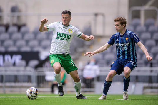 Hammarbys Astrit Selmani och Djurgårdens Aslak Witry