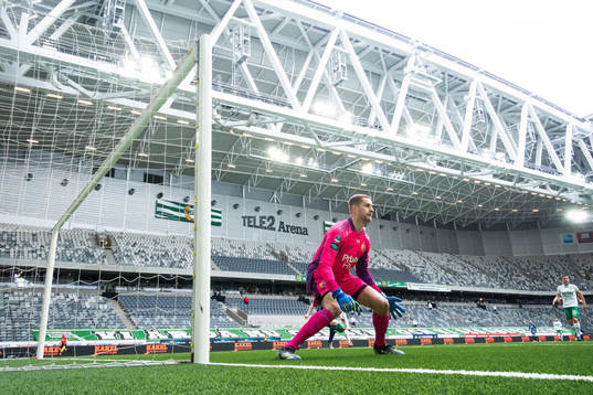 Djurgårdens målvakt Aleksandr Vasyutin