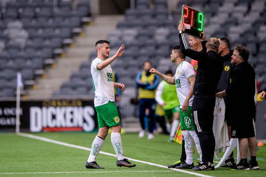 Hammarbys Astrit Selmani byts ut mot Paulinho