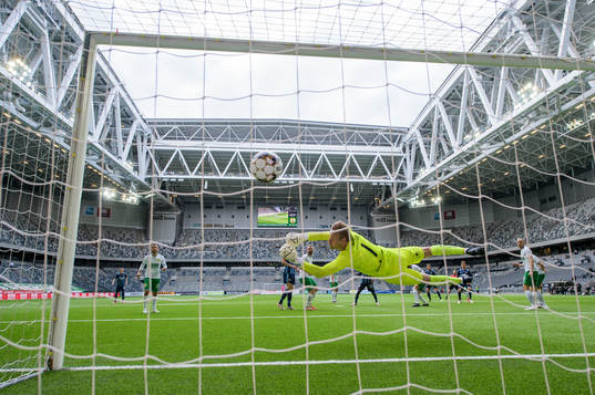 Djurgårdens Hampus Finndell gör 1-2 på Hammarbys