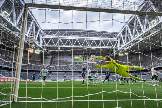 Djurgårdens Hampus Finndell gör 1-2 bakom Hammarbys