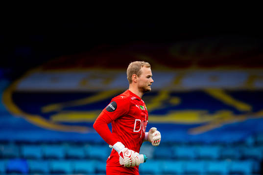Goalkeeper Viljar Myhra of Strømsgodset