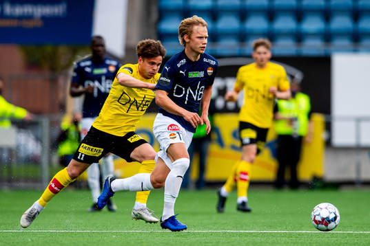 Tobias Hammer Svendsen of Lillestrøm and Tobias Fjeld