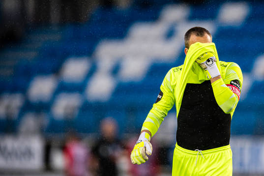 Håkon Eikemo Opdal of Brann looks dejected