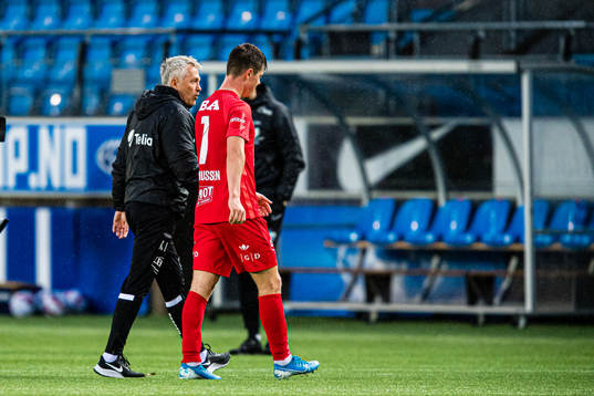 Kåre Ingebrigtsen, head coach of Brann, and Mathias