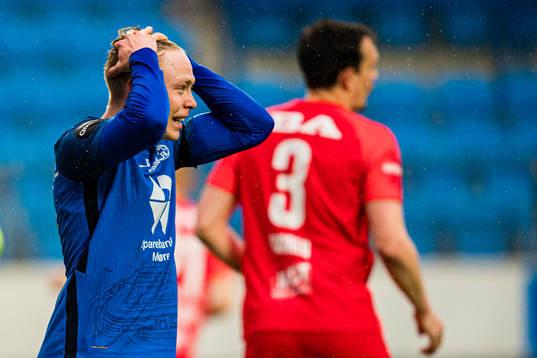 Ola Brynhildsen of Molde reacts