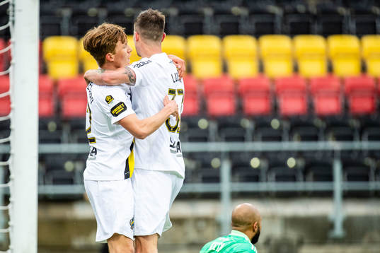 s Tom Strannegård och Mikael Lustig jublar