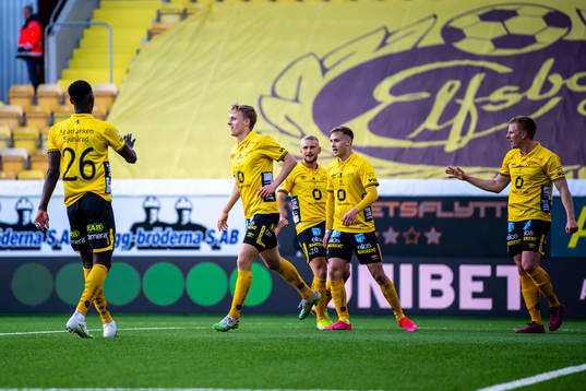 Elfsborgs Jeppe Møldrup Okkels jublar