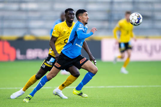 Halmstads Amir Al-Ammari och Elfsborgs Marokhy Ndione