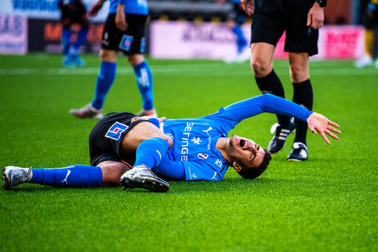 Halmstads Edvin Kurtulus har ont