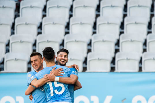 under fotbollsmatchen i Allsvenskan mellan Malmö FF och