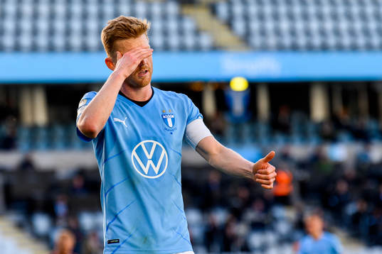 Malmö FFs Anders Christiansen deppar