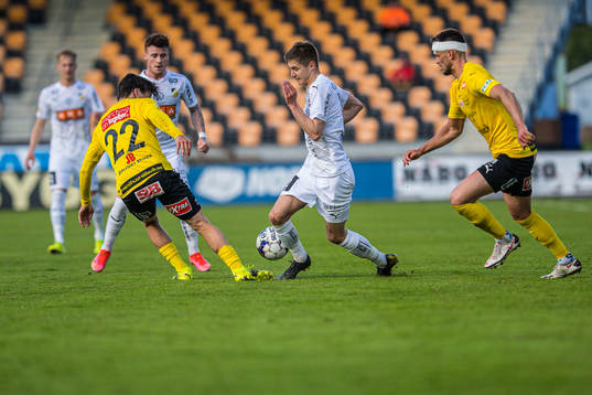 under fotbollsmatchen i Allsvenskan mellan Mjällby och