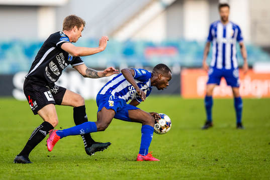 Sirius Marcus Mathisen och IFK Göteborgs Alhassan Yusuf