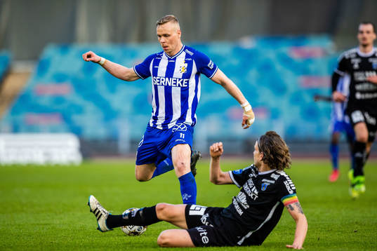 IFK Göteborgs Kolbeinn Sigthorsson och Sirius Tim