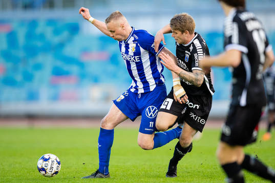 IFK Göteborgs Kolbeinn Sigthorsson och Sirius Marcus