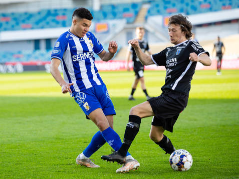 IFK Göteborgs Alexander Jallow och Sirius Axel Björnström
