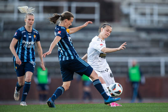 Häckens Julia Zigiotti Olme och Djurgårdens Michaela van