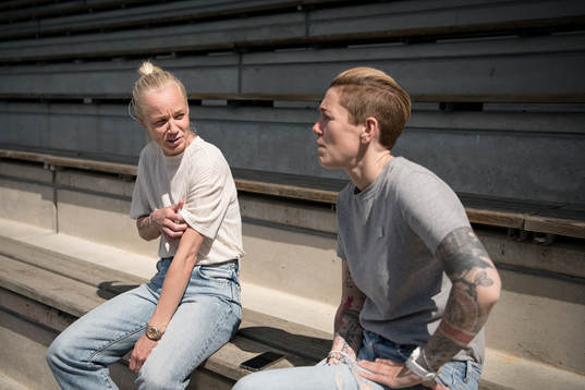 FC Rosengårds Caroline Seger och Therese Sjögran