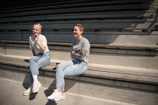 FC Rosengårds Caroline Seger och Therese Sjögran