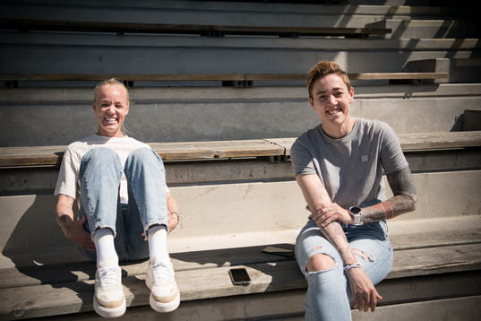 FC Rosengårds Caroline Seger och Therese Sjögran