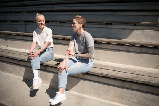 FC Rosengårds Caroline Seger och Therese Sjögran