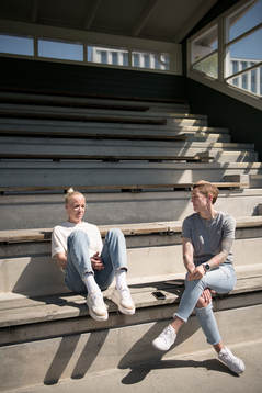 FC Rosengårds Caroline Seger och Therese Sjögran