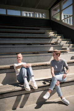 FC Rosengårds Caroline Seger och Therese Sjögran