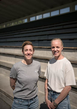 FC Rosengårds Caroline Seger och Therese Sjögran
