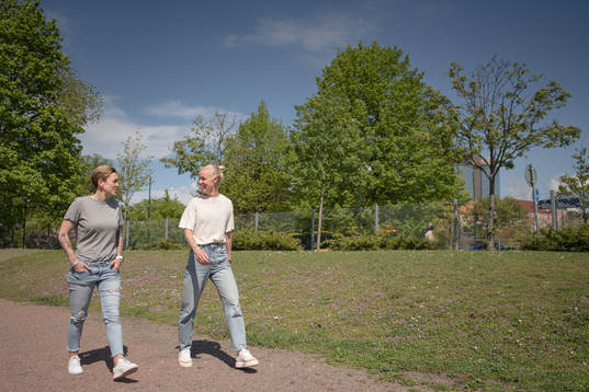 FC Rosengårds Caroline Seger och Therese Sjögran