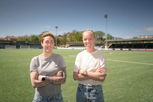 FC Rosengårds Caroline Seger och Therese Sjögran