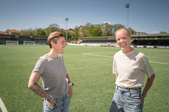 FC Rosengårds Caroline Seger och Therese Sjögran