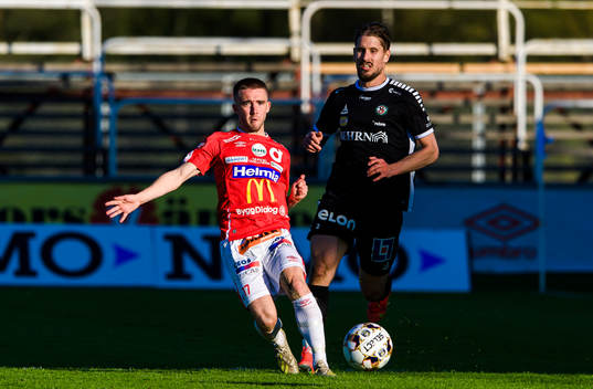 Degerfors Anton Kralj och Örebros Daniel Björnkvist